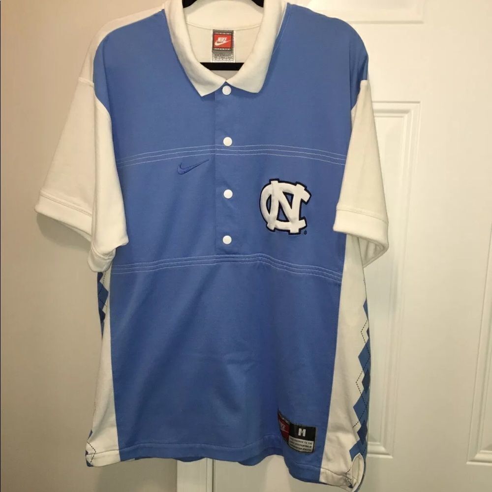 Vintage Nike UNC North Carolina team issue shooter shirt jersey pullover jacket